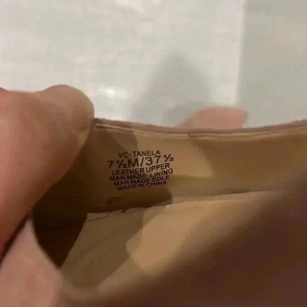 [US7.5/EU37.5]Vince Camuto Tanela Blush Pink Suede  Pointed Toe Pump 3”Heels - Picture 8 of 8